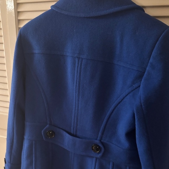 St. John's Bay Royal Blue Pea Coat Wool/Cashmere Blend - Picture 9 of 10